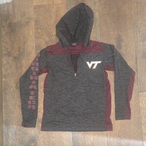 Colosseum Black and Maroon Kids Hoodie